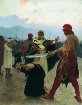 My Pintura - Nicolás de Myra elimina la muerte de tres prisioneros inocentes 1890 Ilya Repin